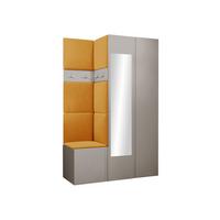 GARDEROBEN-SET Orion XXVI - Kaschmir/Orange, Holzwerkstoff/Kunststoff (116/186/46cm) - MIRJAN24