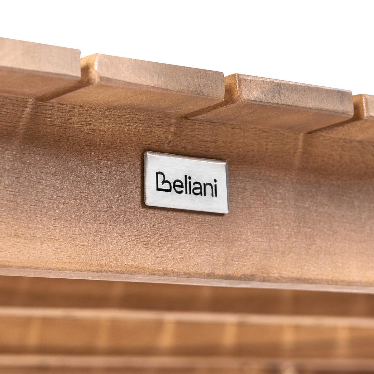 GARTENTISCH 180/100 cm Akazienholz Hellbraun Jaco - Hellbraun, Holz (180/100/75cm) - Beliani