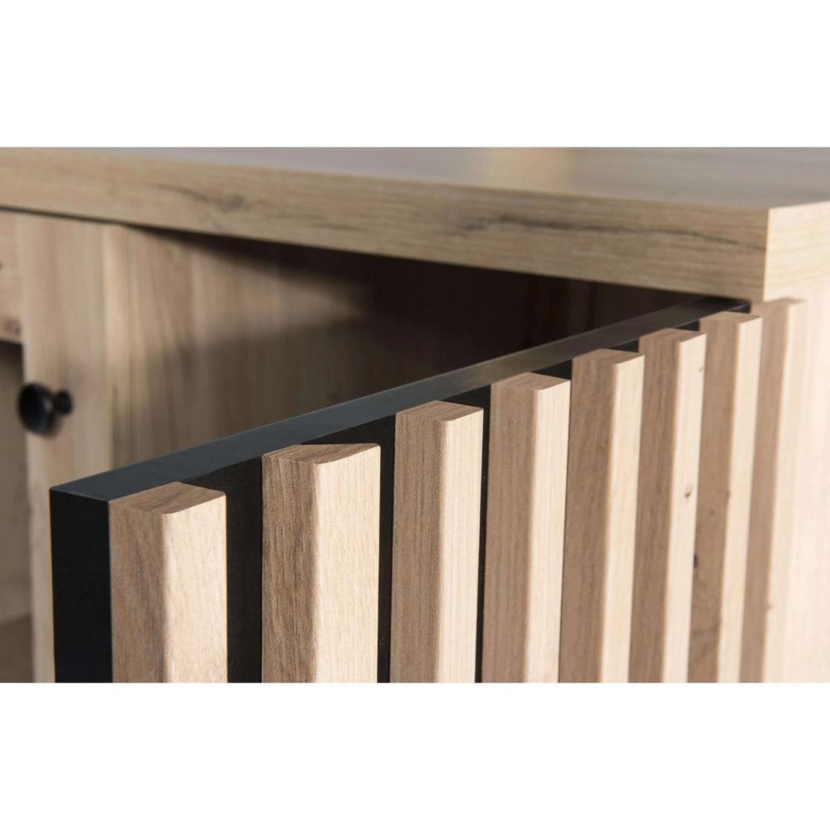 LOWBOARD Caya mit zwei Schubladen, Eiche Artisan, 160 cm - Eiche Artisan, Holzwerkstoff (161/43/41cm) - Beautysofa