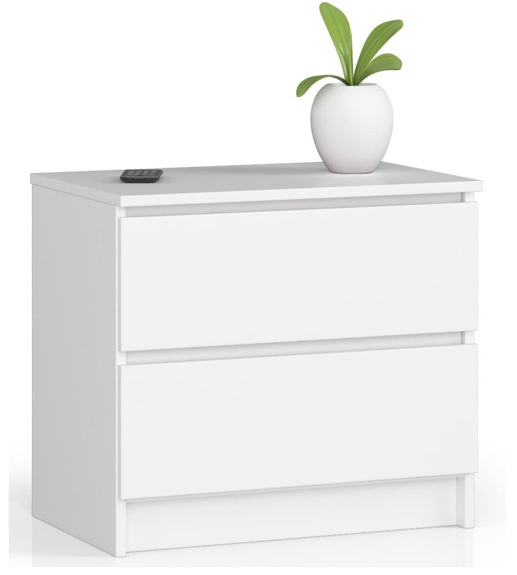 KOMMODE Weiß 55/60/40 - Weiß, Holzwerkstoff (60/55/40cm) - RAUMHIRSCH FURNITURE