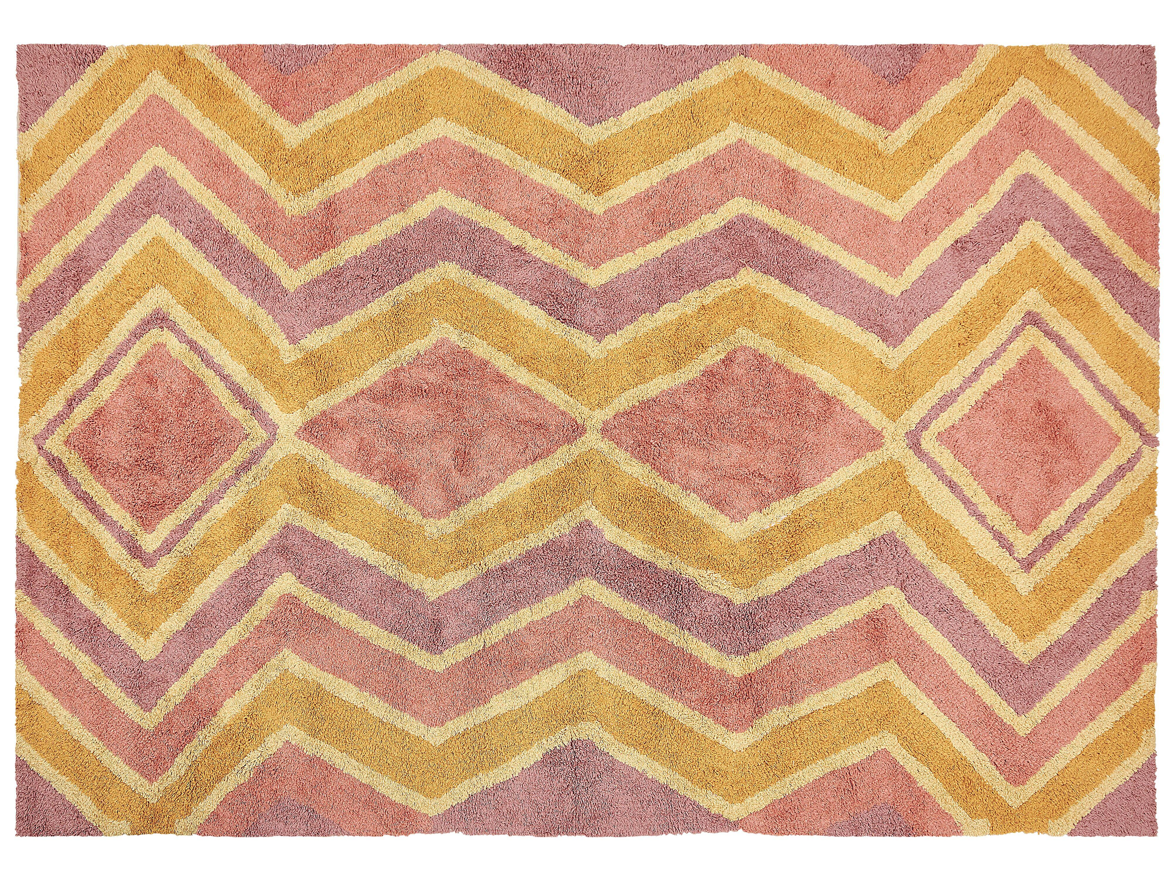KURZFLOR-TEPPICH Canakkale 230/160 cm - Multicolor, Textil (160/230cm) - Beliani
