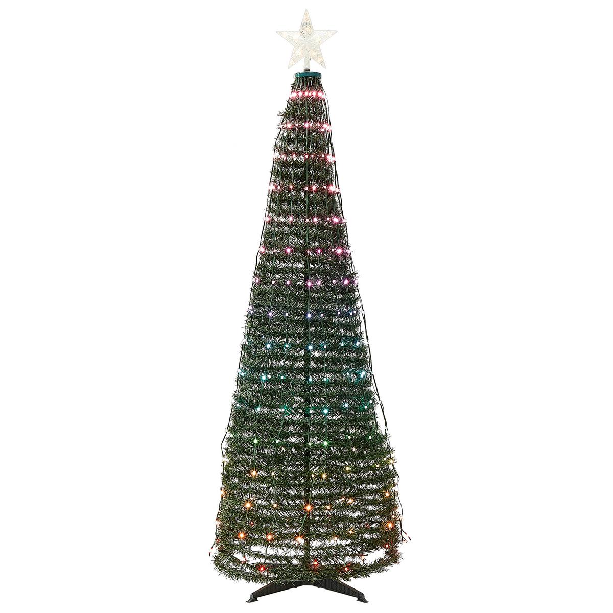 WEIHNACHTSBAUM 188 cm Grün Saarloq - Grün, Kunststoff (188cm) - Beliani