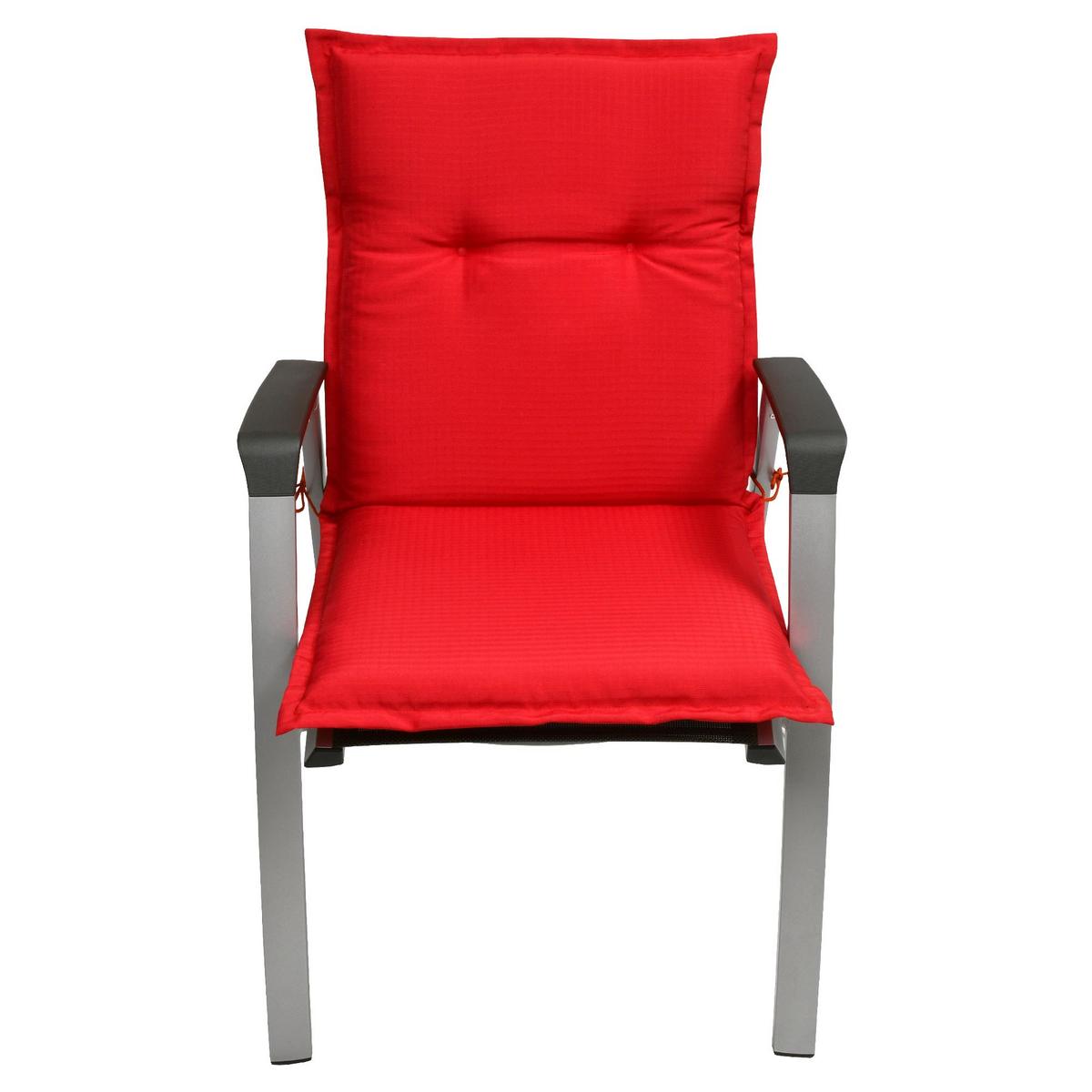NIEDERLEHNERAUFLAGE Flair NL 100/50/8cm Rot - Rot, Textil (50/6/100cm) - Beautissu 