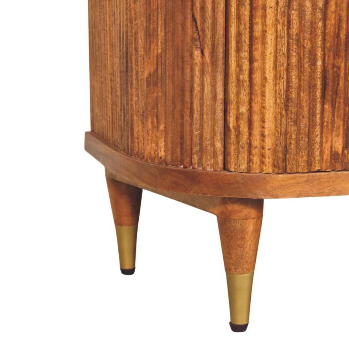 KOMMODE mit Amber-Eichen-Finish, 3 Schubladen, geröstetes Braun - Braun, Holz (80/79/40cm) - Artisan Furniture
