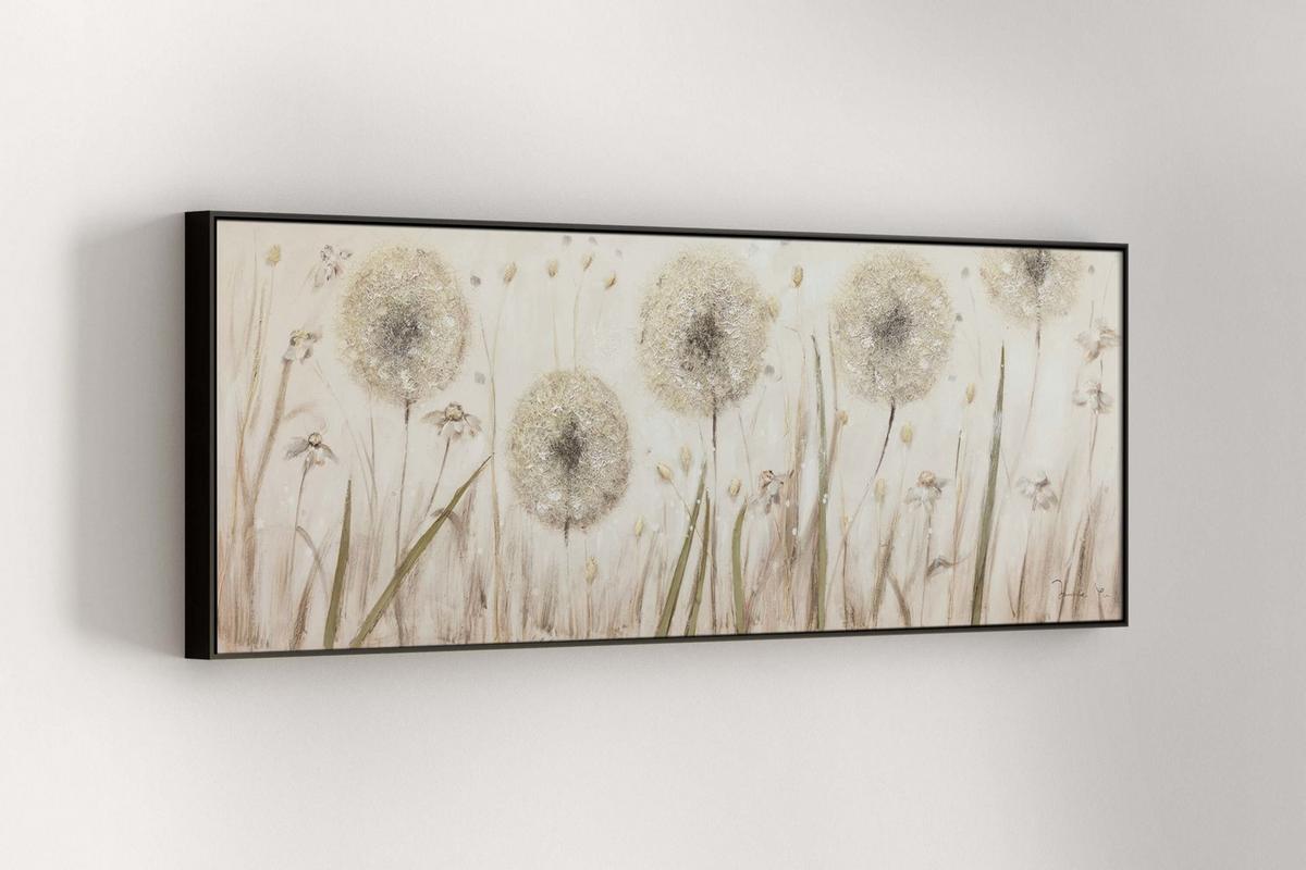 ACRYLBILD HANDGEMALT 150/50 cm - Beige, Holz/Textil (150/50cm) - KUNSTLOFT