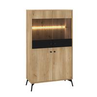 GESCHIRRSCHRANK Elara Holz - Braun, Holzwerkstoff (90/160/40cm) - Petits-meubles