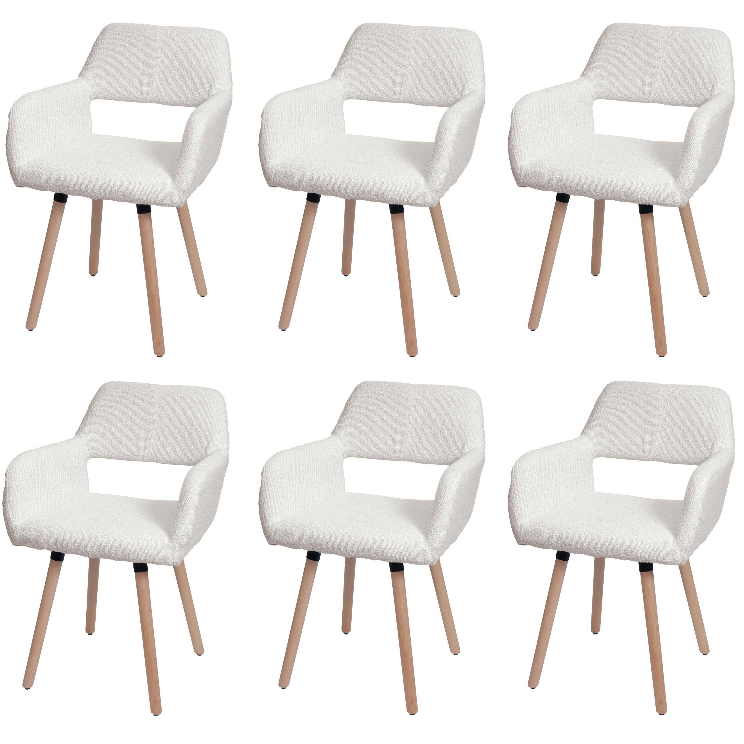 ESSZIMMERSTUHL Cremeweiß - Creme/Weiß, Textil (56/80/53cm) - MCW