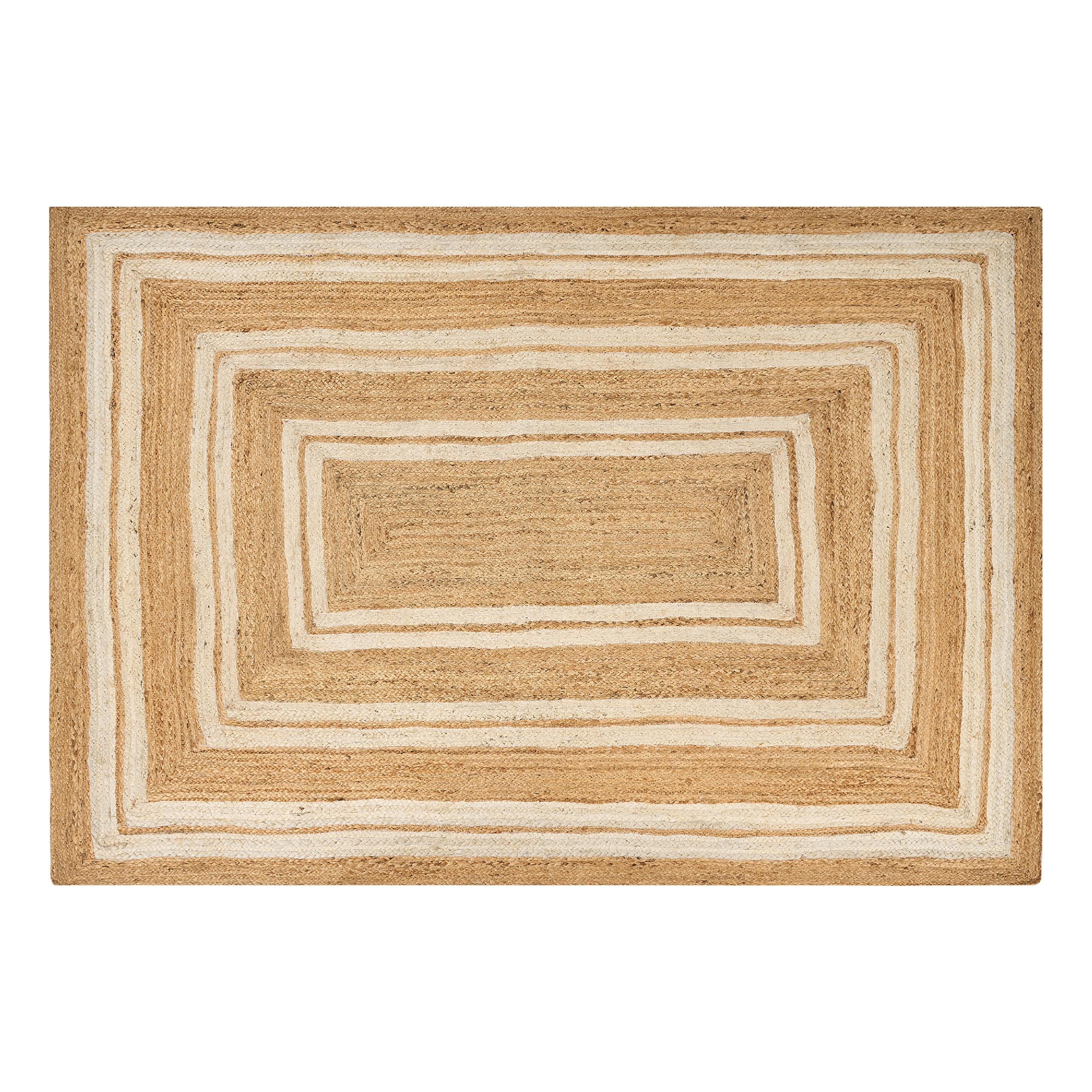 TEPPICH geflochten Beige 160/230 cm Elmali - Beige, Naturmaterialien (160/230cm) - Beliani