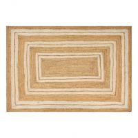 TEPPICH geflochten Beige 160/230 cm Elmali - Beige, Naturmaterialien (160/230cm) - Beliani