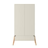 KINDERKLEIDERSCHRANK Lotta, 2-türig – ideal für das Kinderzimmer Beige - Beige, Holzwerkstoff (117/199/50cm) - RAUMHIRSCH FURNITURE