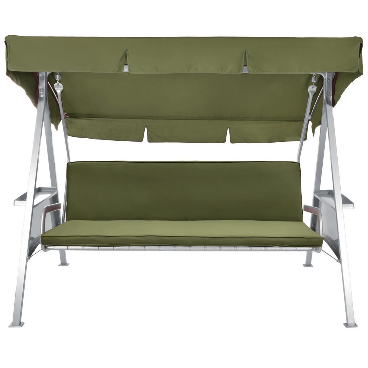 AUFLAGE für Hollywoodschaukel Loft HS 180x50cm Olivgrün - Olivgrün, Textil (100/180cm) - Beautissu 
