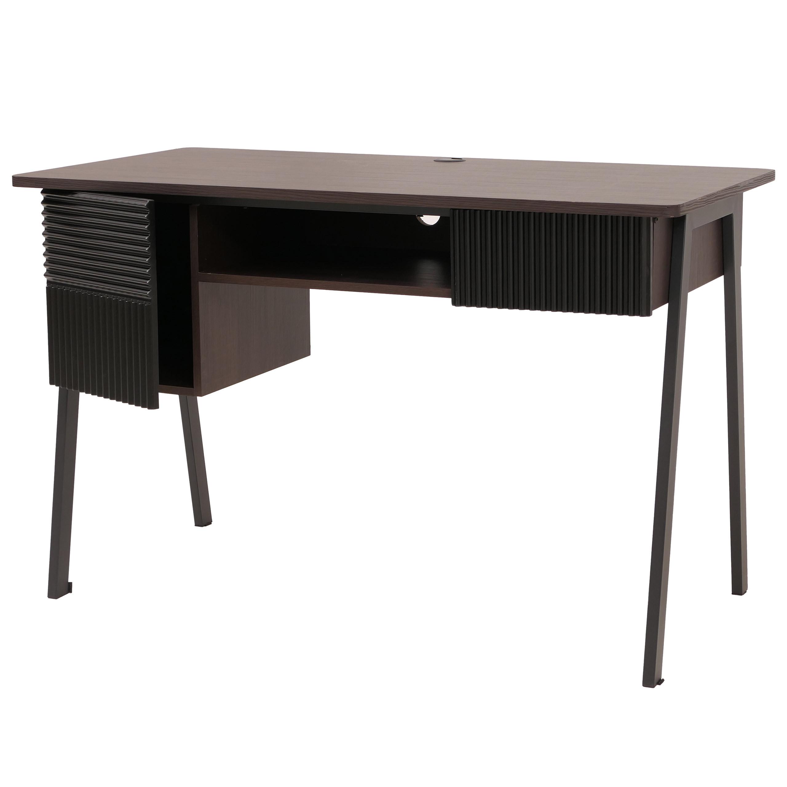 SCHREIBTISCH rechteck Walnuss Dekor - Walnussfarben, Holz (60/120/78cm) - MCW
