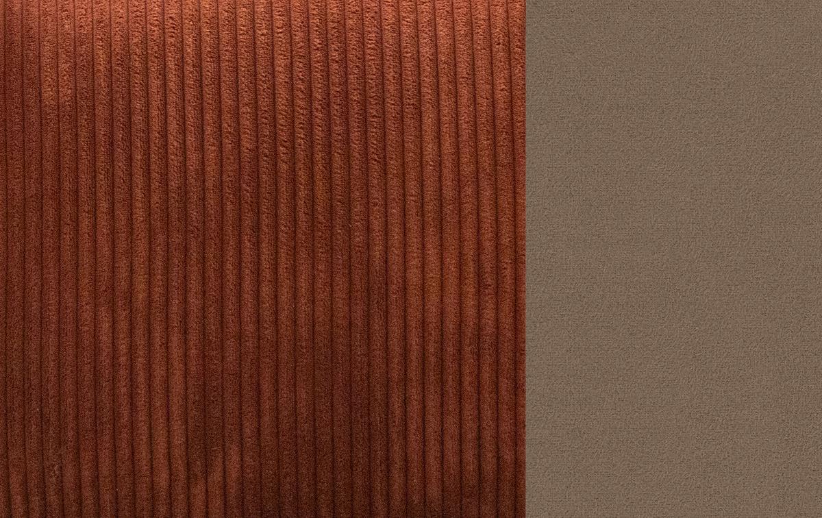 ECKSOFA TAUER 3-Sitzer, orange - Schwarz/Orange, Holzwerkstoff/Kunststoff (173/206cm) - Wozimo