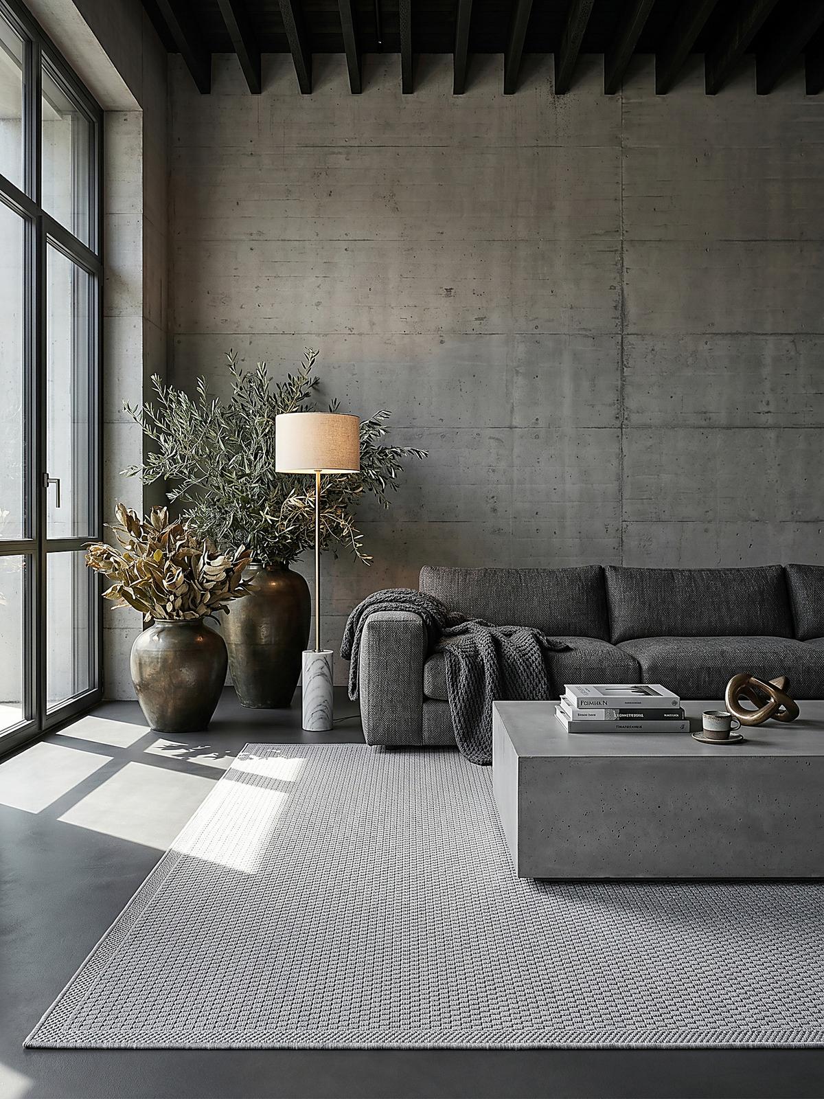 FLACHWEBTEPPICH Uni NURE Polypropylen Grau 160 x 220 cm - Grau, Textil (160/220cm) - KADIMA DESIGN