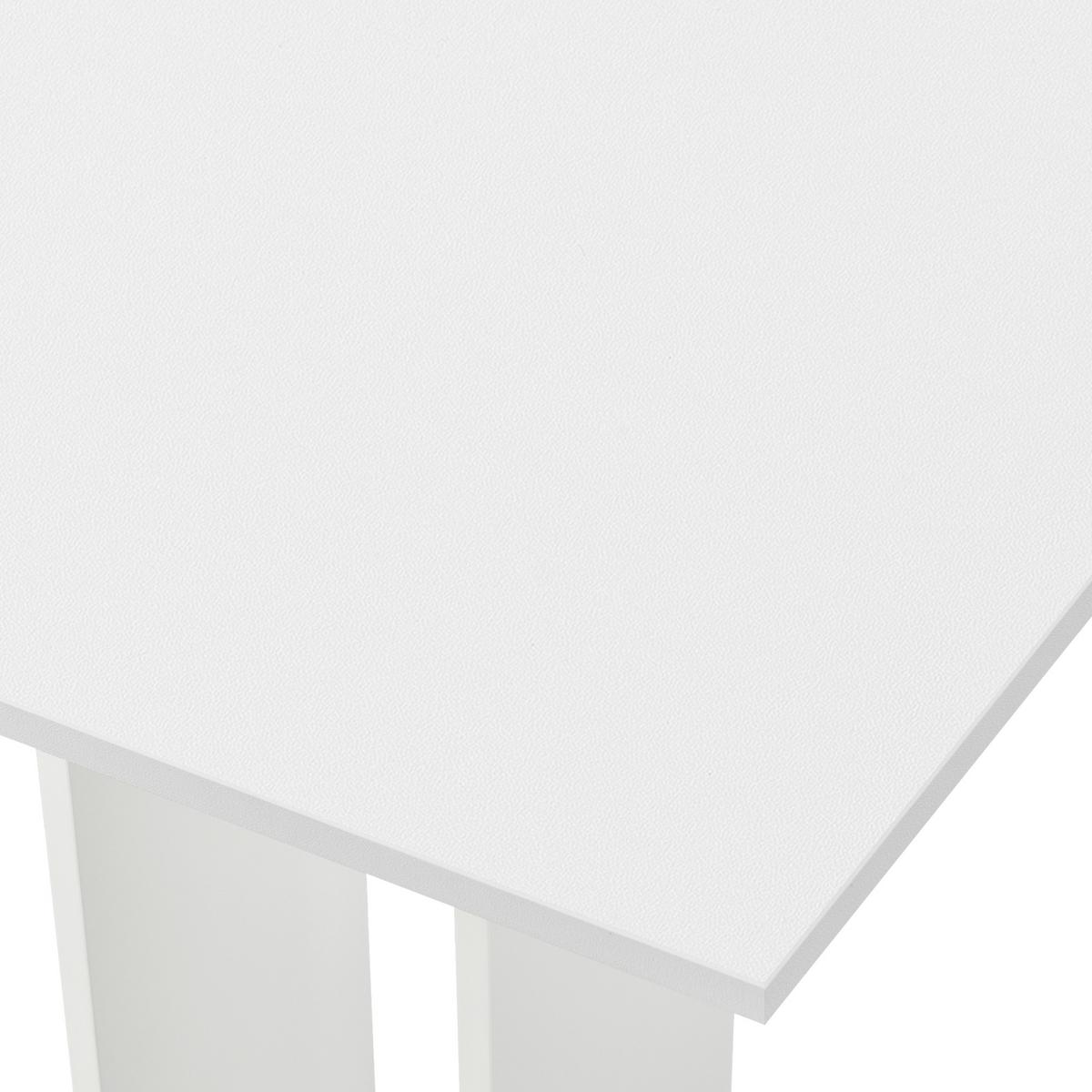 KÜCHENTISCH Lindesnes - Weiß, Holzwerkstoff (65/65/78cm) - [en.casa]