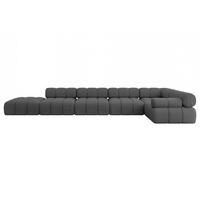 ECKSOFA modulares Sofa Felto-L3 - 475x190x70 cm Grau Bouclé - Grau, Holzwerkstoff/Textil (475/190cm) - ALTDECOR