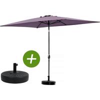 SONNENSCHIRM sol 2 Lila - Lila, Metall (300/200cm) - Habitat Garten