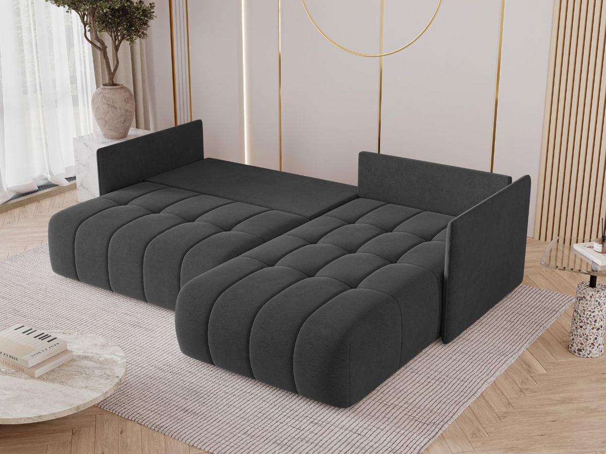 ECKSOFA Ardi Anthrazit - Anthrazit, Holz/Textil (245/182cm) - Graingold