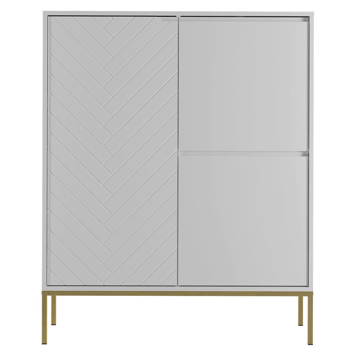 SIDEBOARD Daria Weiß - Weiß, Holzwerkstoff (102/145/39cm) - Petits-meubles