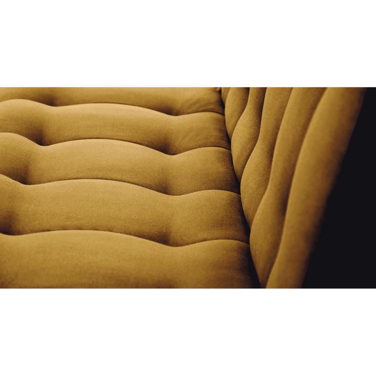 3-SITZER Schlafsofa Nancy gelb - Gelb, Holz/Textil (220/89/93cm) - Beautysofa