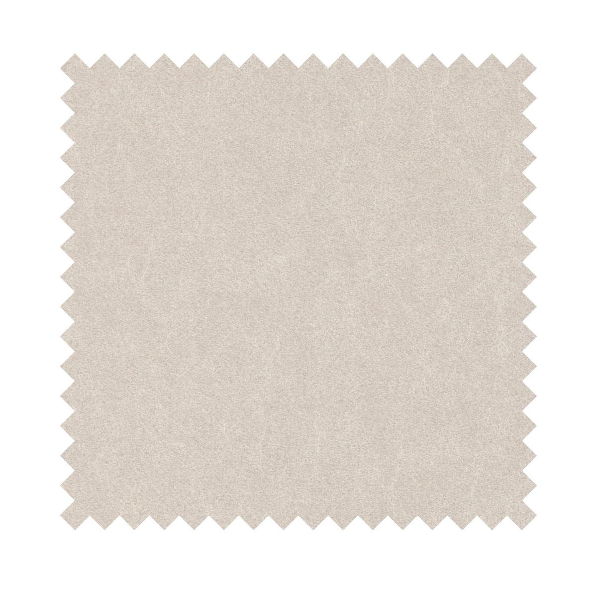 ECKSOFA Ovo Hellbeige Samt - Beige/Schwarz, Kunststoff/Textil (165/260cm) - Selsey