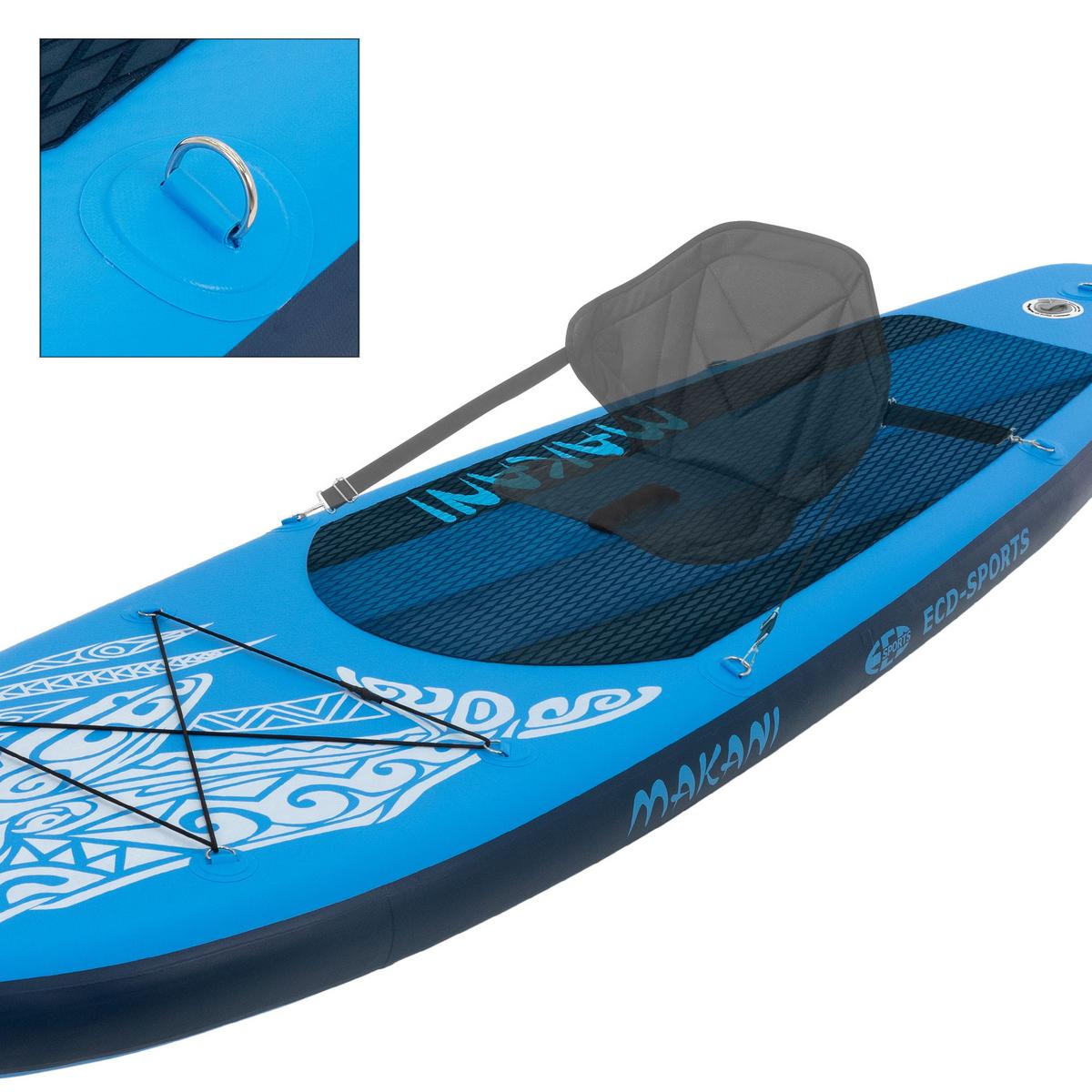 STAND UP PADDLE BOARD Makani Blau - Blau, Kunststoff (320/80/15cm) - ECD-Germany