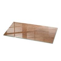 TISCHPLATTE 125x50 cm Natürliche Holzmaserung - Braun, Glas (0.4/125/50cm) - TULUP