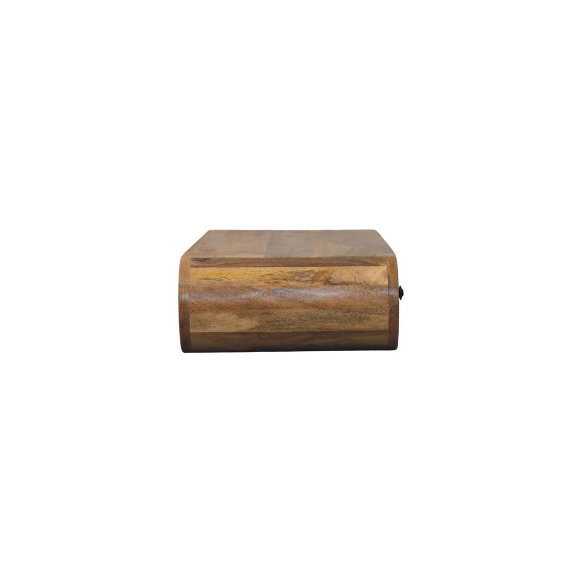 KONSOLE Contour, wandmontiert - Braun, Holz (80/15/32cm) - Artisan Furniture