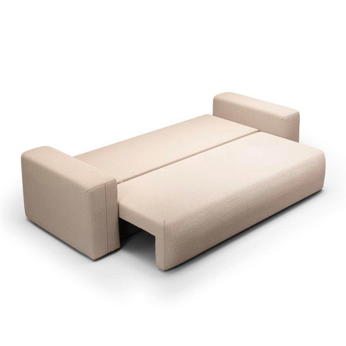 SOFA Bliss 3 Sitzplätze Beige - Beige, Holz (252/72/97cm) - Petits-meubles