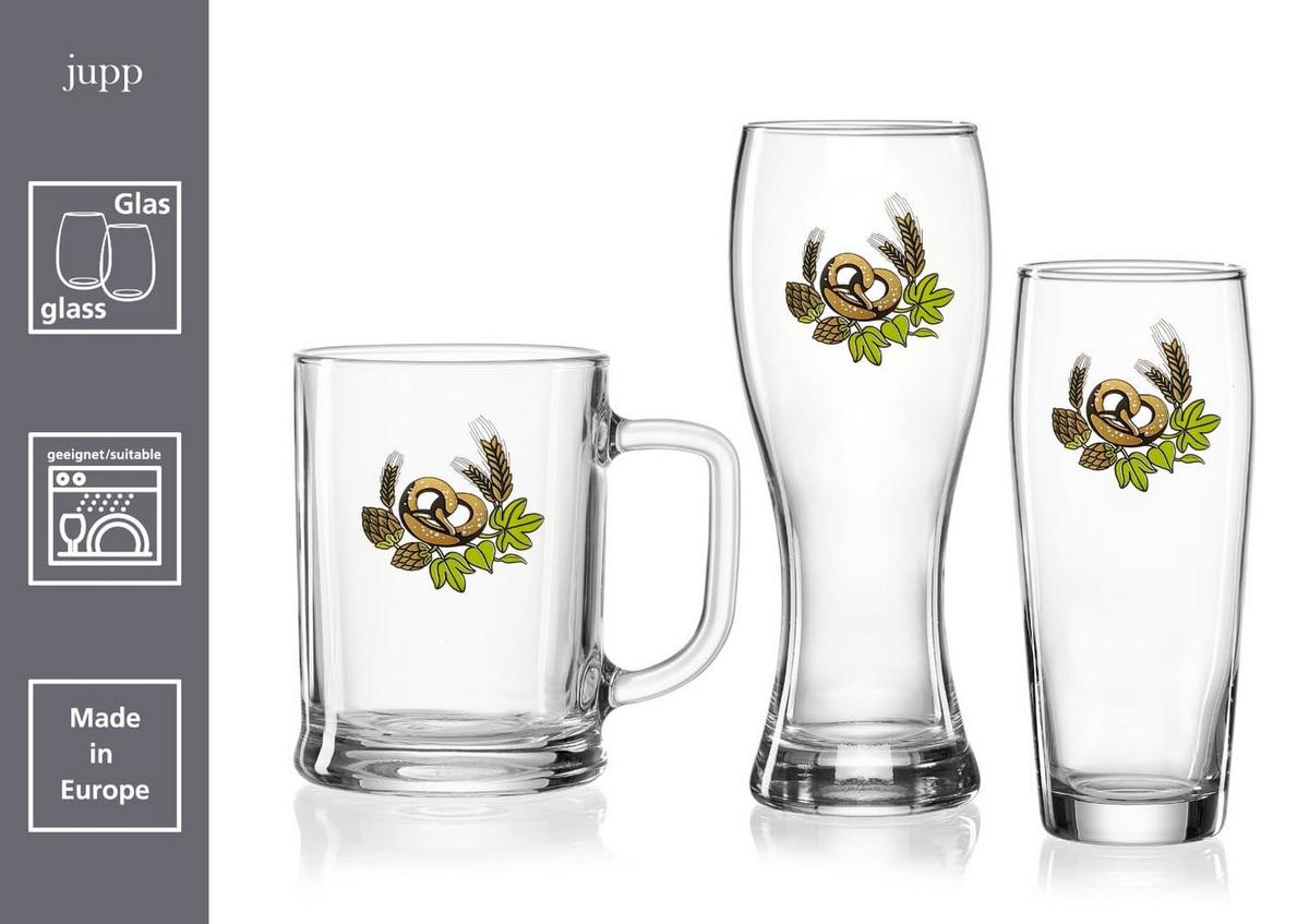 BIERKRÜGE Jupp transparent 550 ml - Transparent, Glas (0.55L) - Ritzenhoff Breker