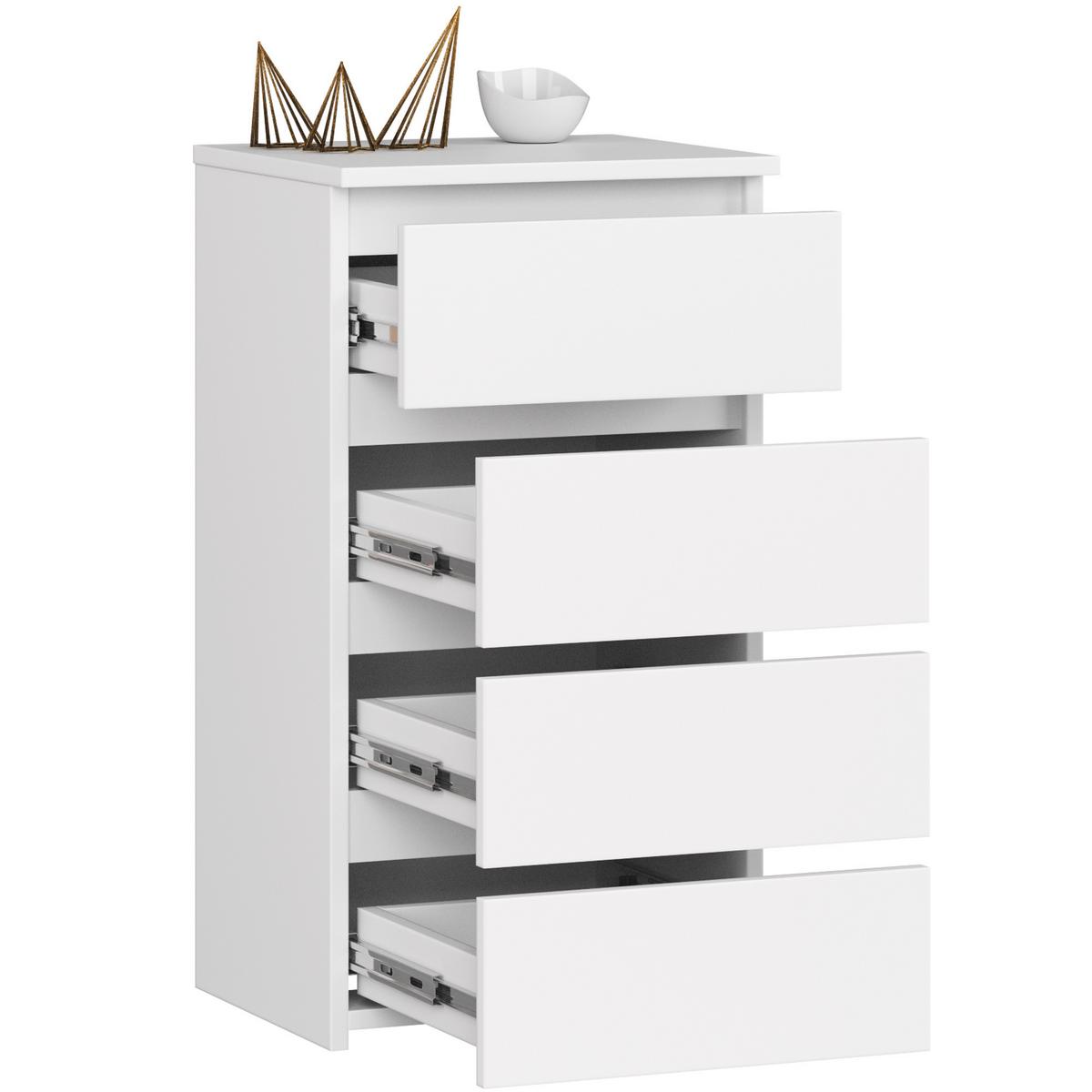 KOMMODE Weiß 74/40/35 - Weiß, Holzwerkstoff (40/74/35cm) - RAUMHIRSCH FURNITURE