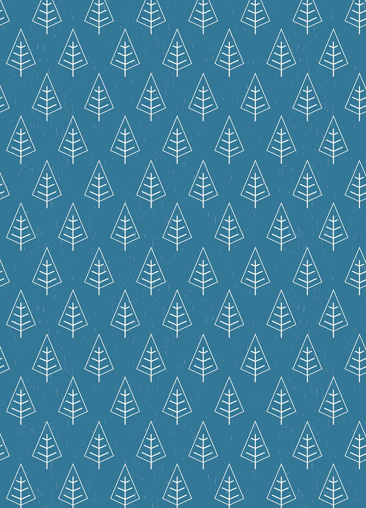 VERDUNKELUNGSROLLO 130x180 cm Bäume im Regen - Weiß, Textil (130/80cm) - TULUP