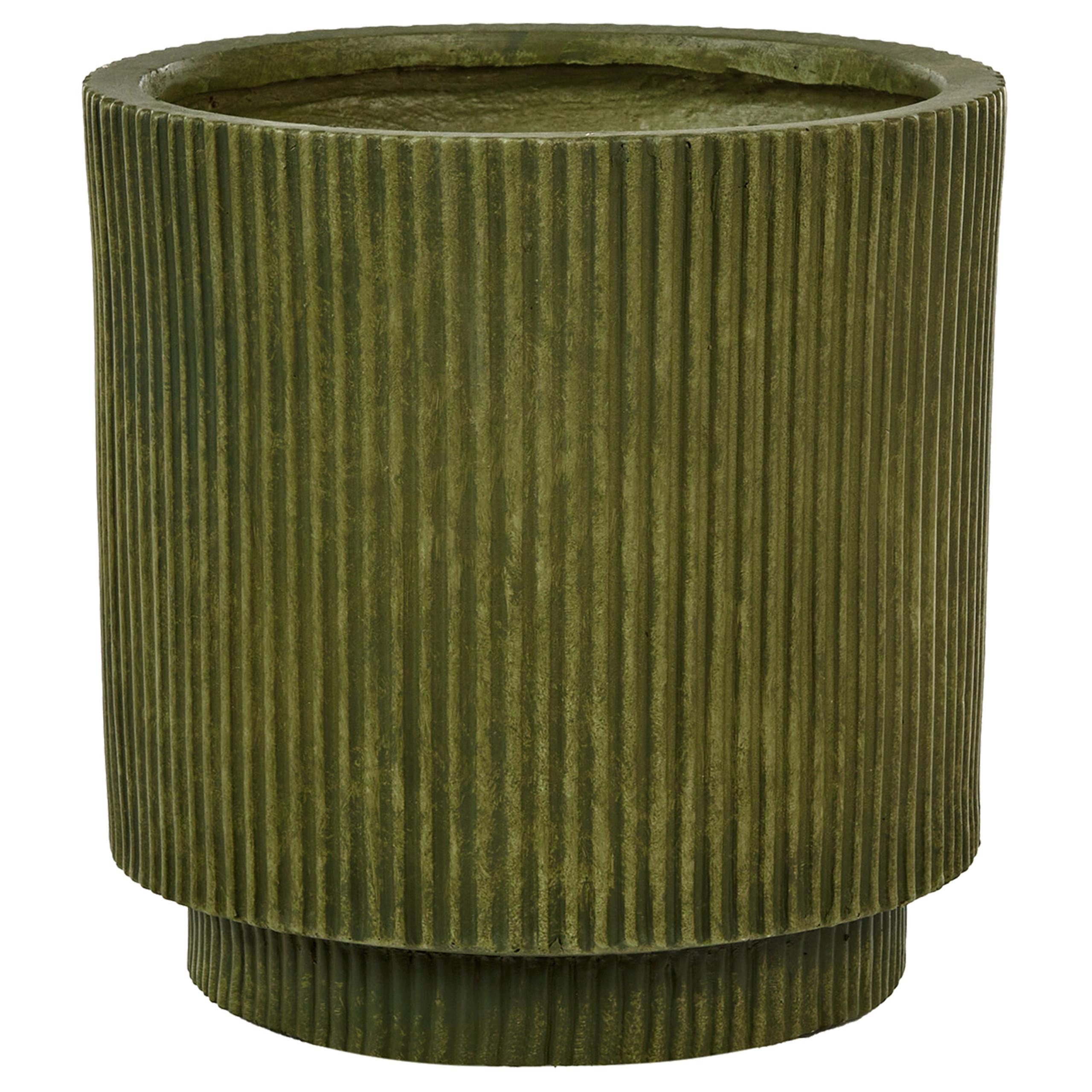 BLUMENTOPF Grün Daria - Grün, Naturmaterialien (30cm) - Beliani