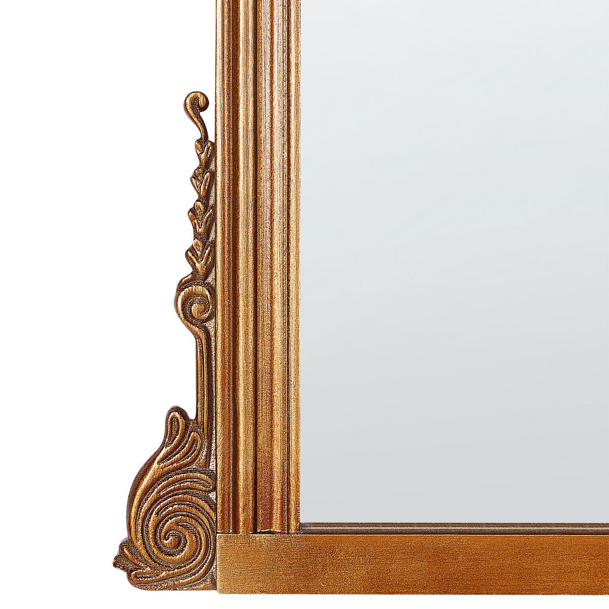 WANDSPIEGEL Gold Metall 75/78 cm Sussey - Goldfarben, Metall (75/78/3cm) - Beliani