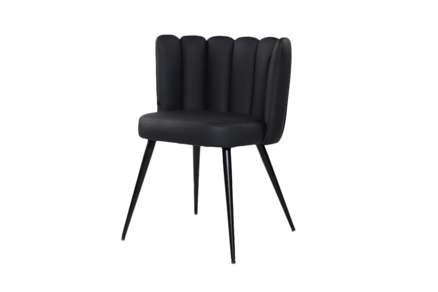 ESSZIMMERSTUHL JADA Schwarz Kunstleder (1er-Set) - Schwarz, Kunststoff/Textil (59/79/55cm) - KAWOLA