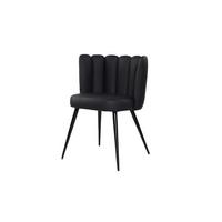 ESSZIMMERSTUHL JADA Schwarz Kunstleder (1er-Set) - Schwarz, Kunststoff/Textil (59/79/55cm) - KAWOLA