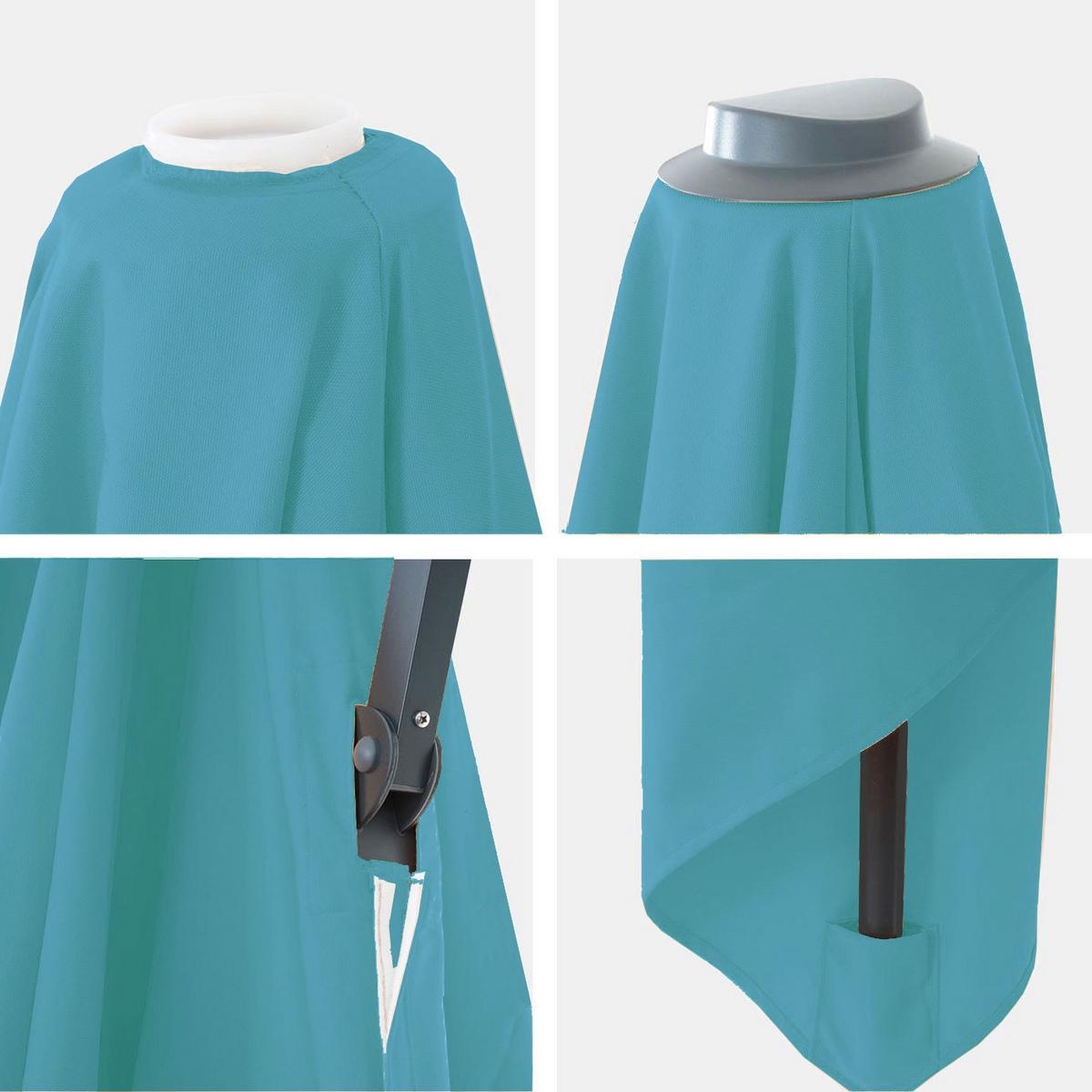 ERSATZ-BEZUG FÜR SCHIRM Türkis - Türkis, Textil (335/335cm) - MCW