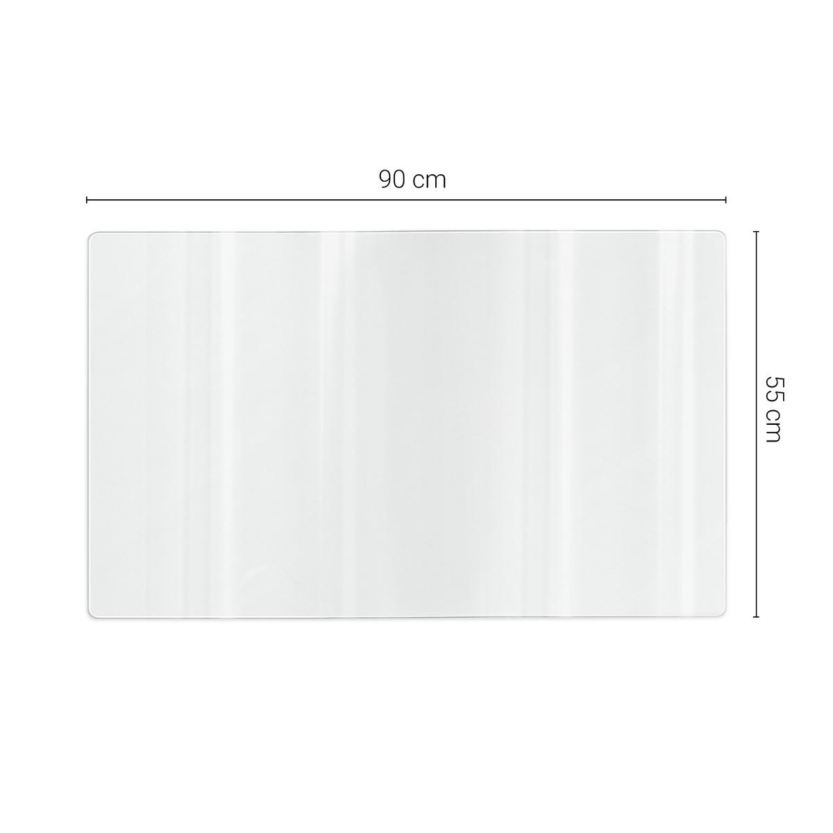 SCHUTZMATTE 90 x 55 cm – Transparente – Weiches Glas - Transparent, Kunststoff (0.2/55/90cm) - TULUP