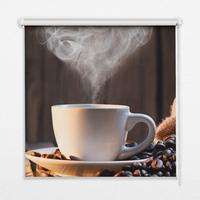 INNENROLLO - Fensterrollo - Rollo - 60x40 cm - Tasse Kaffee - Braun, Kunststoff (60/140/0.5cm) - TULUP