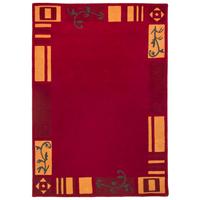 HANDTUFTTEPPICH Hawai 290x390 cm - Rot, Textil (290/390cm) - THEKO