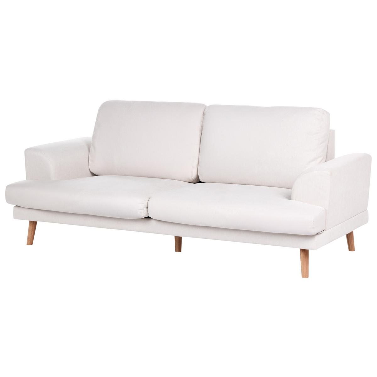SOFA-SET 4-Sitzer Stoff Hellbeige Kildal - Beige, Textil (280/90/96cm) - Beliani