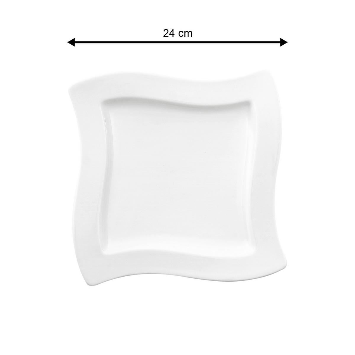 TELLERSET NewWave weiß 12-tlg. - Weiß, Keramik (2/2/2cm) - Villeroy & Boch