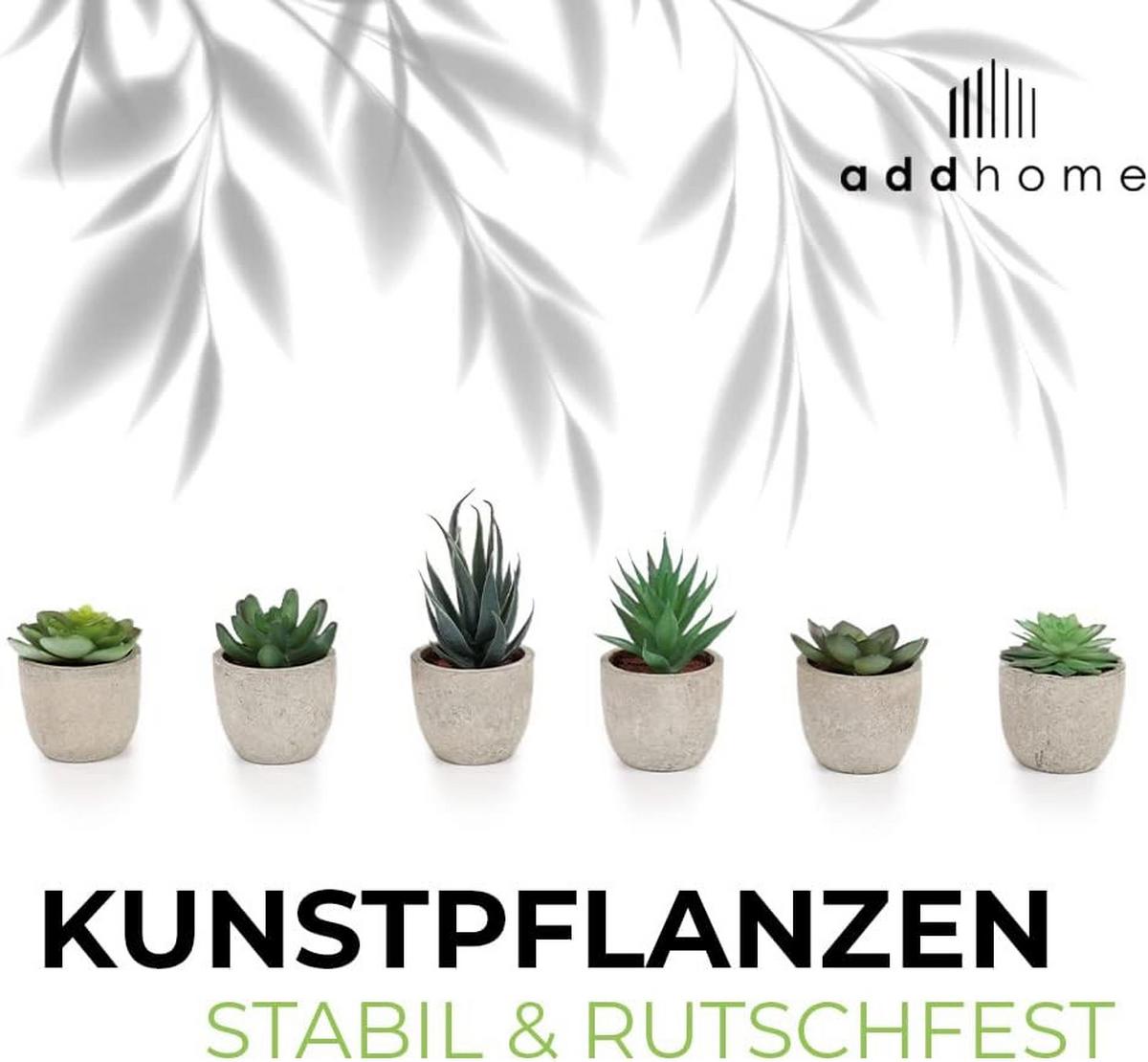 KUNSTPFLANZEN 6 Stück - Multicolor, Kunststoff (5cm) - addhome