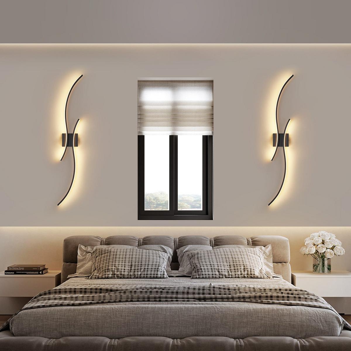 LED WANDLEUCHTE FRANKENHAUSEN II 101.5/13.5/4.9 cm - Schwarz, Metall (13.5/4.9/101.5cm) - Nettlife