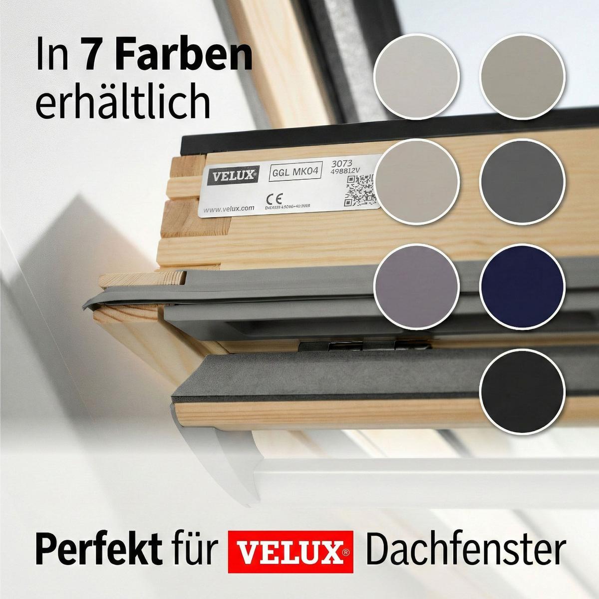 DACHFENSTERROLLO Cocoon Größe: U04 - Weiß, Textil (117/74/74cm) - Cocoon Home Concepts
