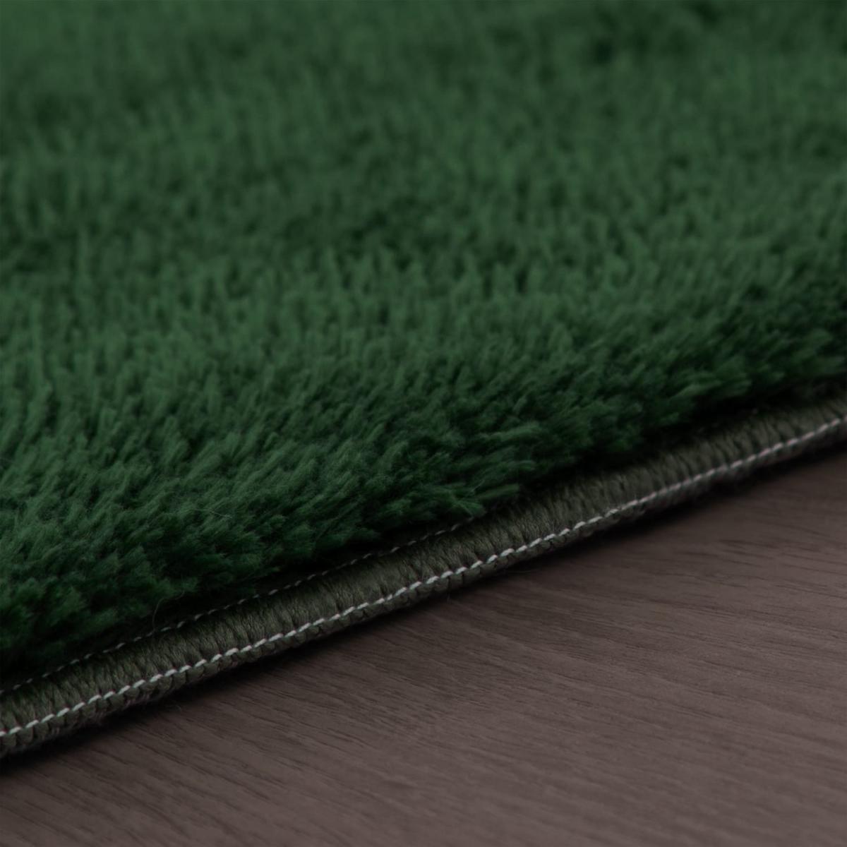 KURZFLORTEPPICH, einfarbig, Grün, 140 x 200 cm - Grün, Textil (200/140cm) - KADIMA DESIGN