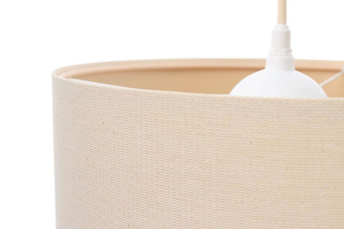 HÄNGELEUCHTE Beige 50/60 cm - Beige, Kunststoff (50/1.1/60cm) - ONZENO
