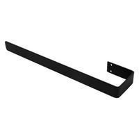 HANDTUCHHALTER 50 cm aus Stahl Schwarz Wandmontage für Bad & Küche - Schwarz, Metall (10/4/50cm) - LuxeBath