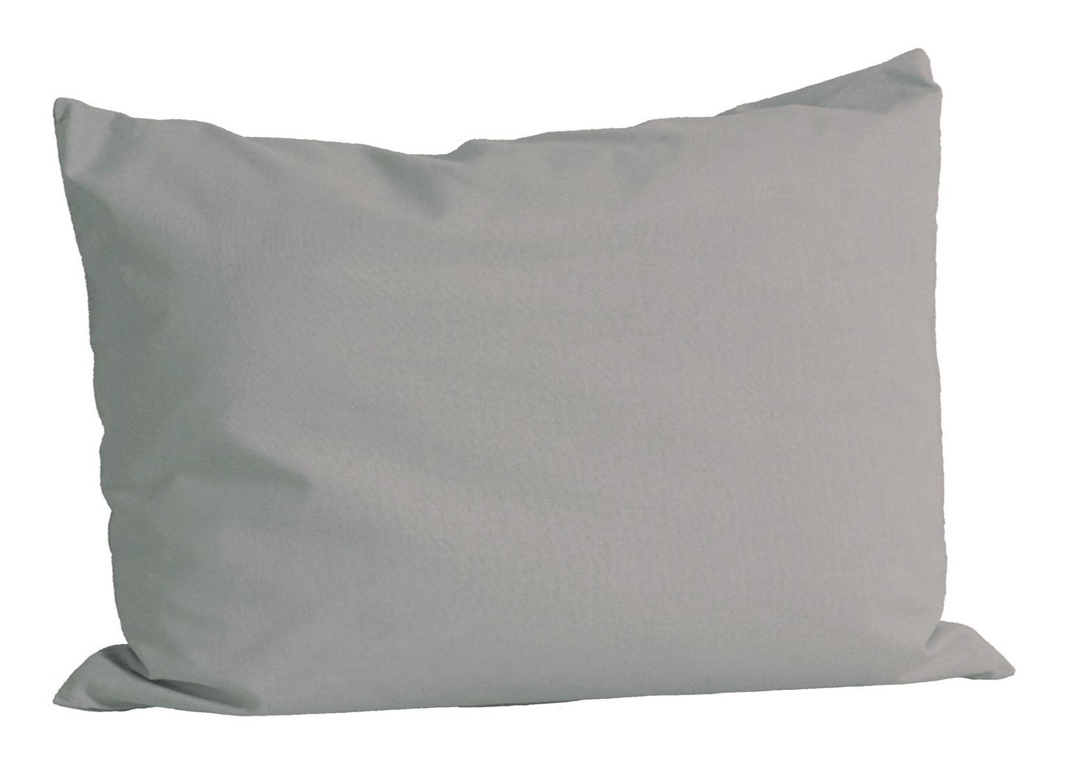 KISSENBEZUG Basic 100% Baumwolle grau 60/40 cm - Grau, Textil (40/60cm) - beties Heimtextil