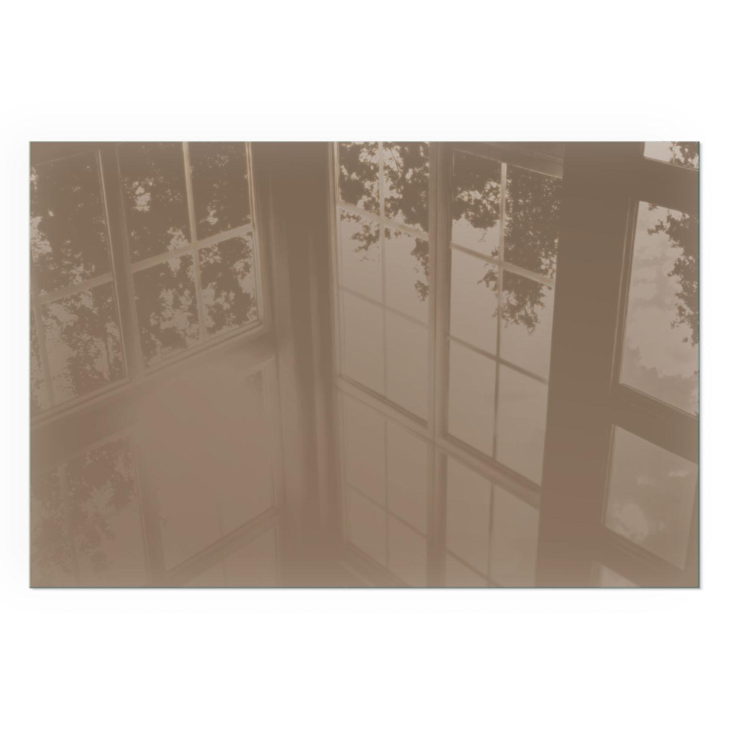 GLASPLATTE für Kamin 60x40 cm - Braun, Glas (60/40/0.4cm) - TULUP